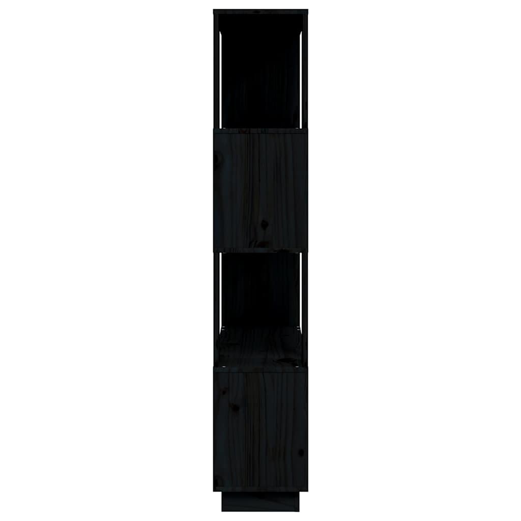 Libreria/Divisorio Bianco 80x25x132 cm Legno Massello di Pino