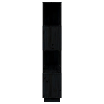 Libreria/Divisorio Bianco 80x25x132 cm Legno Massello di Pino