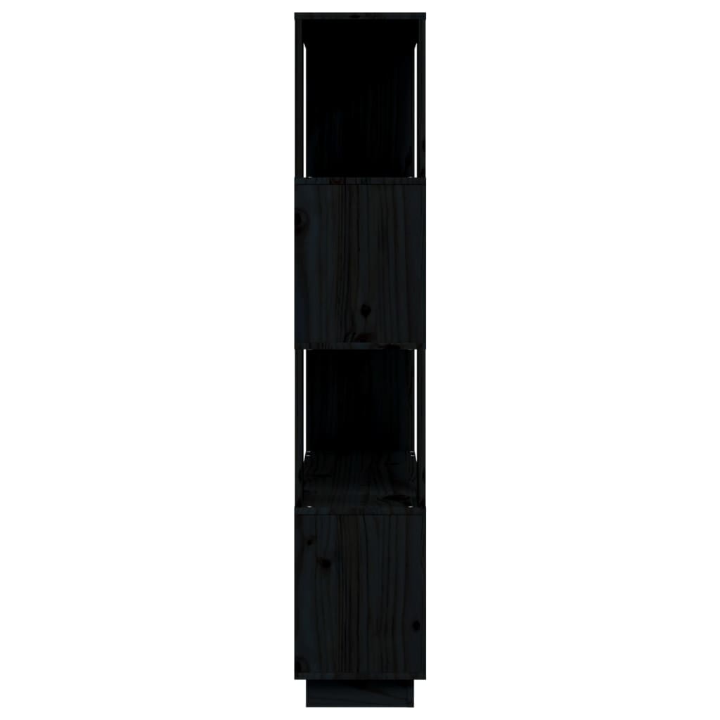 Libreria/Divisorio Bianco 80x25x132 cm Legno Massello di Pino
