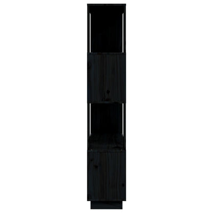 Libreria/Divisorio Bianco 80x25x132 cm Legno Massello di Pino