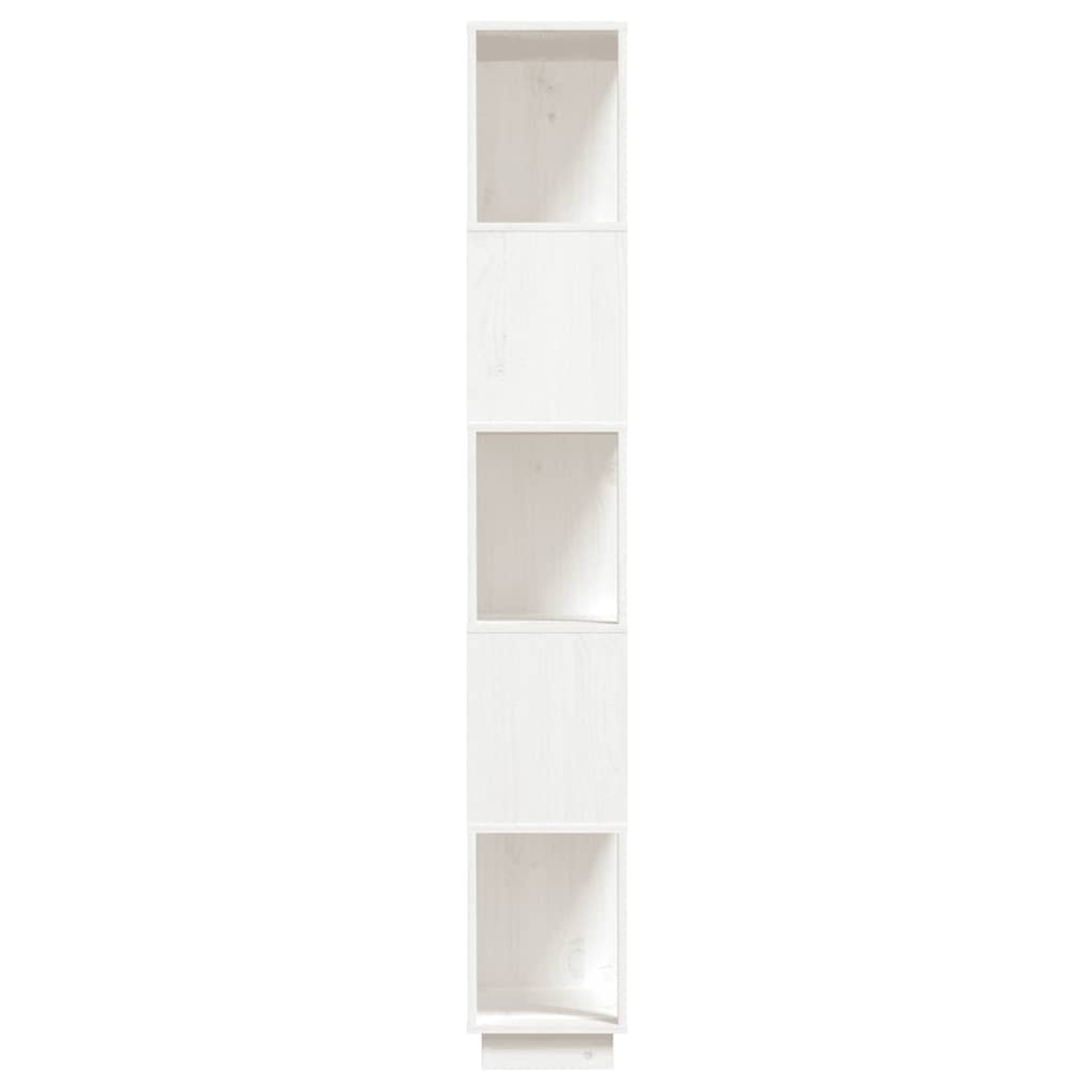 Libreria/Divisorio Bianco 80x25x163,5 cm Legno Massello di Pino | homemem39