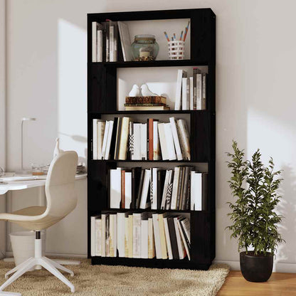 Libreria/Divisorio Bianco 80x25x163,5 cm Legno Massello | homemem39