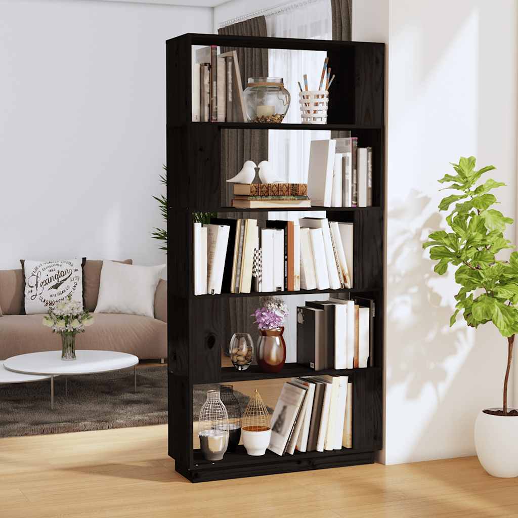 Libreria/Divisorio Bianco 80x25x163,5 cm Legno Massello | homemem39