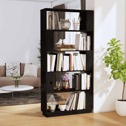 Libreria/Divisorio Bianco 80x25x163,5 cm Legno Massello | homemem39