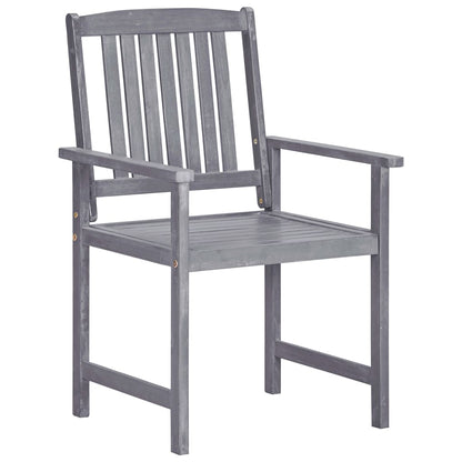 Set da Pranzo da Giardino 7 pz Legno Massello di Acacia Grigio | homemem39