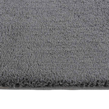 Tappeto Soffice Pelo Corto 160x230 cm Antiscivolo Antracite | homemem39