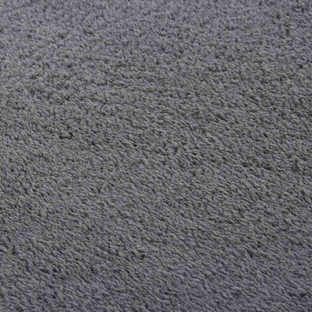 Tappeto Soffice Pelo Corto 160x230 cm Antiscivolo Antracite | homemem39