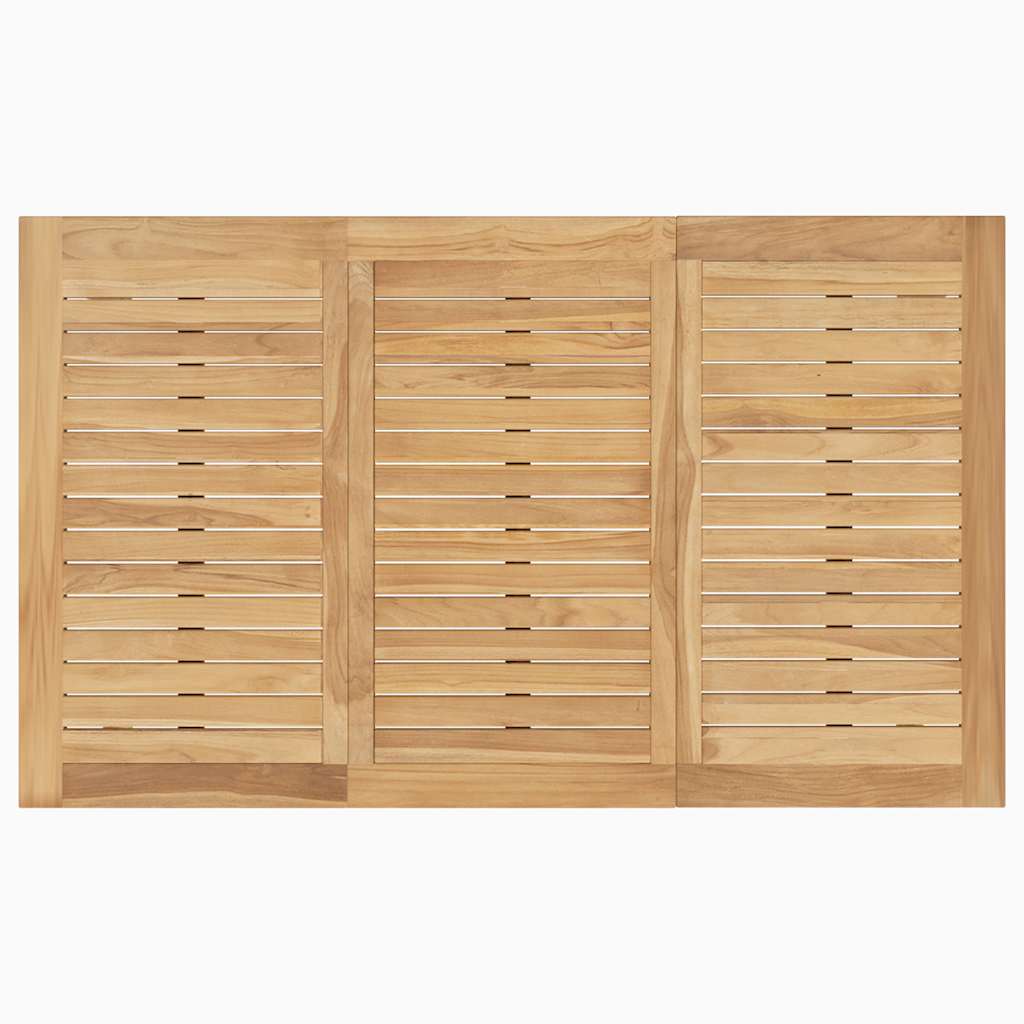 Tavolo da Bar Pieghevole 90x65x105 cm in Legno Massello di Teak
