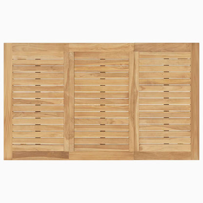 Tavolo da Bar Pieghevole 90x65x105 cm in Legno Massello di Teak
