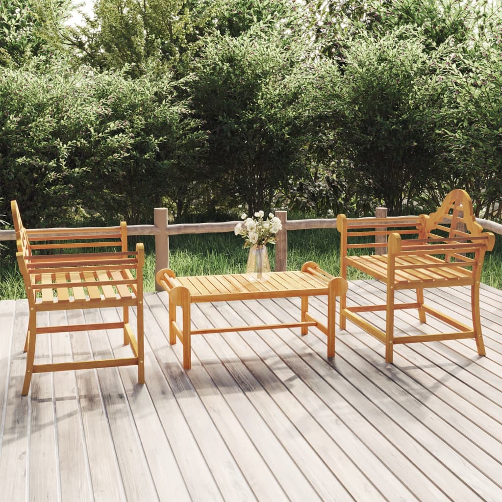 Sedie da Giardino 2 pz 91x62x94 cm in Legno Massello di Teak - homemem39