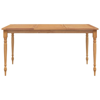 Tavolo Batavia 150x90x75 cm Legno Massello di Teak