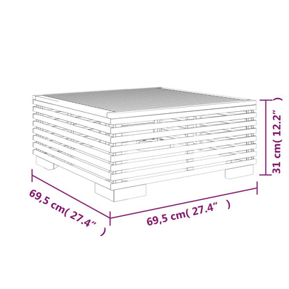 Set Divani da Giardino 2 pz in Legno Massello di Teak