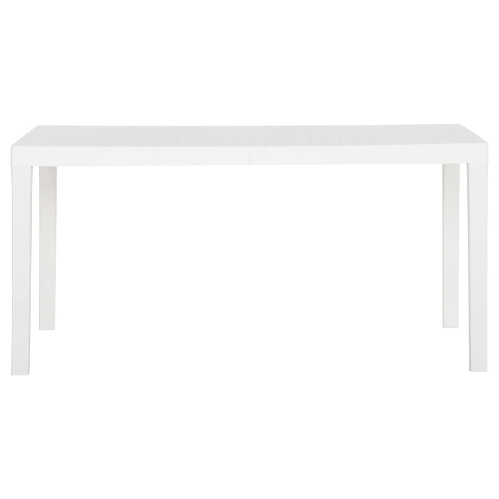 Tavolo da Giardino 150x90x72 cm in PP Bianco