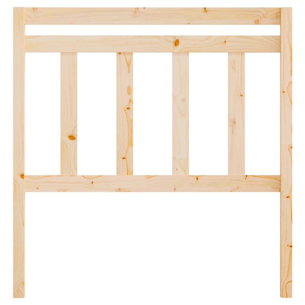 Testiera per Letto 106x4x100 cm in Legno Massello di Pino - homemem39