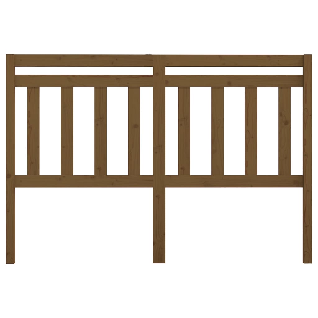 Testiera per Letto ambra 146x4x100 cm in Legno Massello di Pino - homemem39