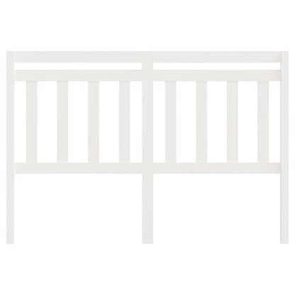 Testiera per Letto Bianca 166x4x100cm in Legno Massello di Pino