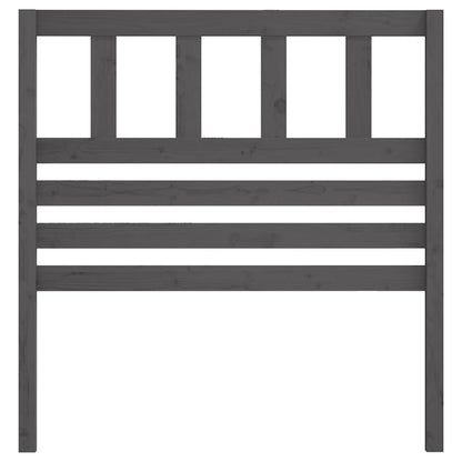 Testiera per Letto Grigia 106x4x100cm in Legno Massello di Pino - homemem39