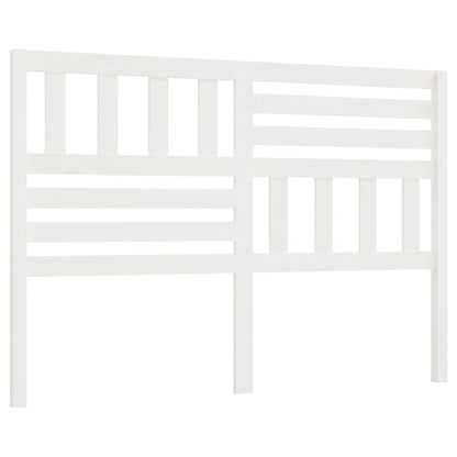 Testiera per Letto Bianca 166x4x100cm in Legno Massello di Pino - homemem39