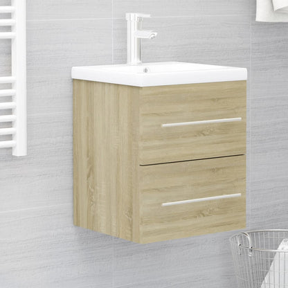 Mobile con Lavabo Integrato Rovere Sonoma in Legno Multistrato - homemem39