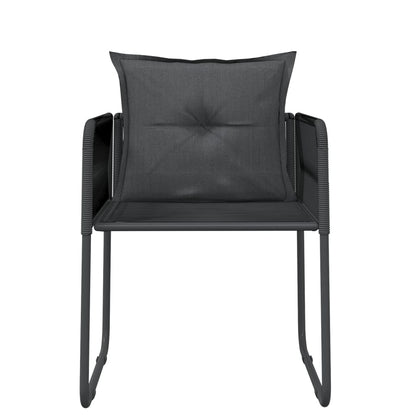 Set da Pranzo da Giardino 3 pz Nero | homemem39