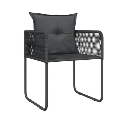 Set da Pranzo da Giardino 5 pz Nero | homemem39