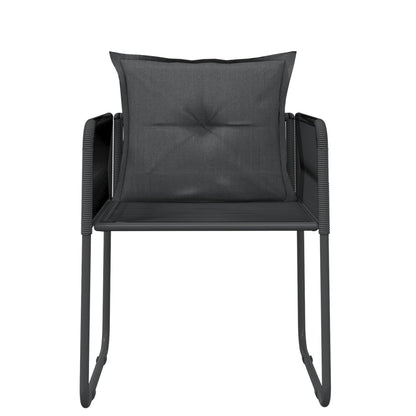 Set da Pranzo da Giardino 3 pz Nero | homemem39