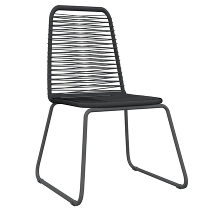 Set da Pranzo per Giardino 9 pz con Cuscini Nero | homemem39