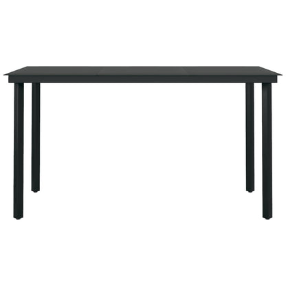 Set da Pranzo da Giardino 5 pz Nero | homemem39