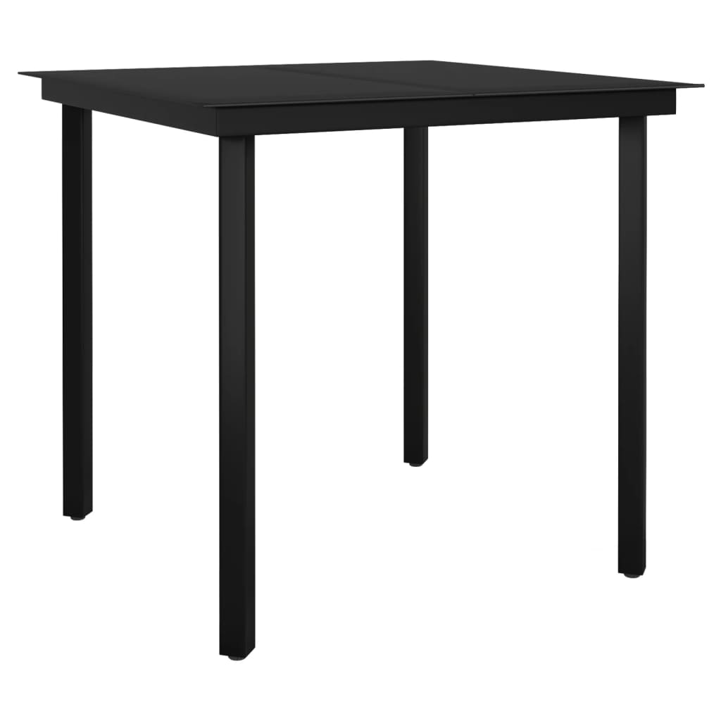 Set da Pranzo da Giardino 5 pz Nero | homemem39