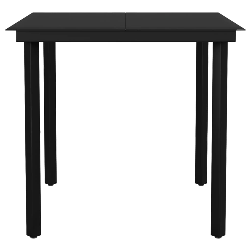 Set da Pranzo da Giardino 5 pz Nero | homemem39