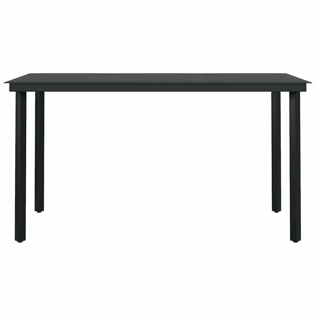 Set da Pranzo da Giardino 5 pz Nero | homemem39