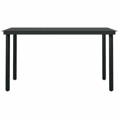 Set da Pranzo da Giardino 5 pz Nero | homemem39