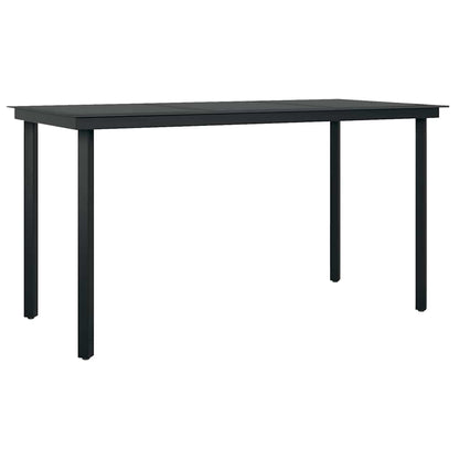 Set da Pranzo da Giardino 7 pz Nero | homemem39