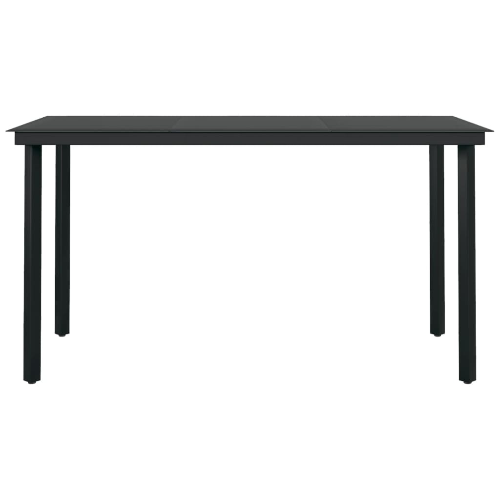 Set da Pranzo da Giardino 7 pz Nero | homemem39