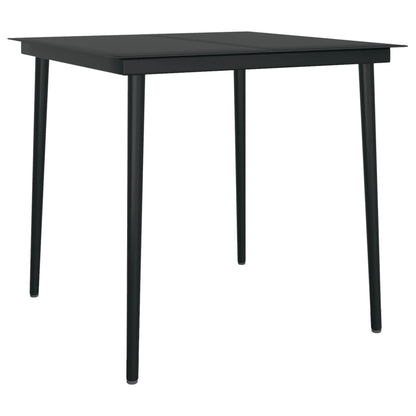 Set da Pranzo da Giardino 5 pz Nero | homemem39