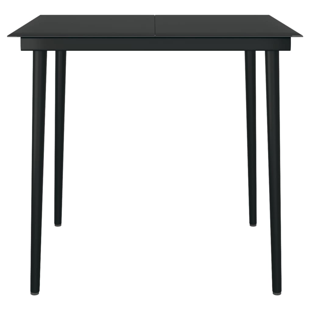 Set da Pranzo da Giardino 5 pz Nero | homemem39