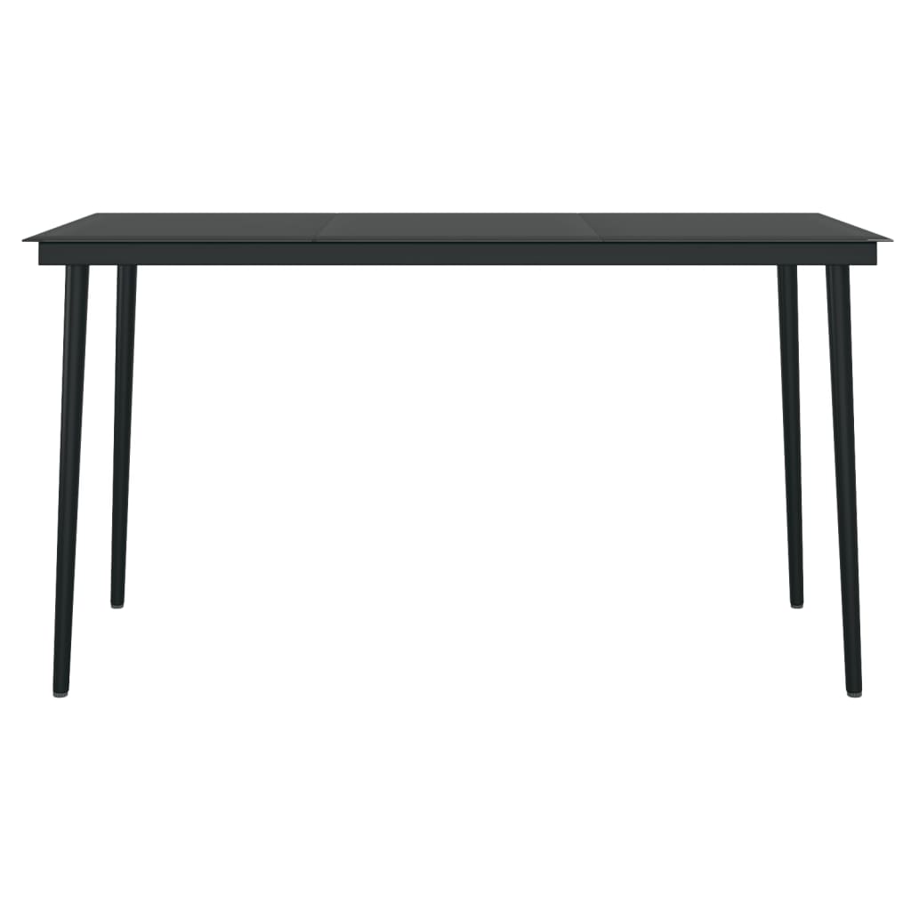 Set da Pranzo da Giardino 5 pz Nero | homemem39