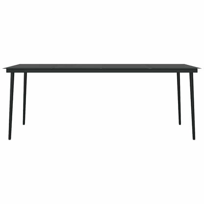 Set da Pranzo per Giardino 9 pz con Cuscini Nero | homemem39
