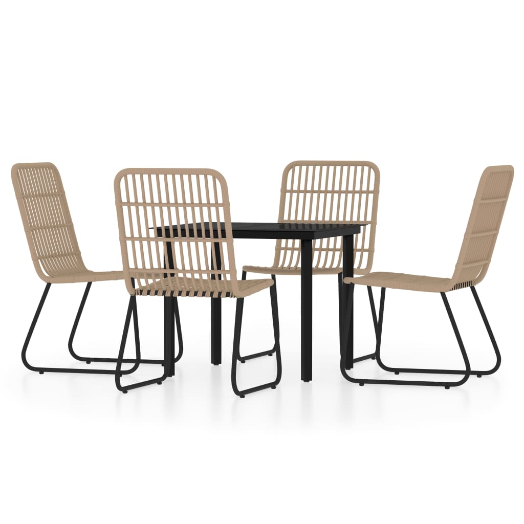 Set Mobili da Pranzo per Giardino 3 pz Rovere | homemem39