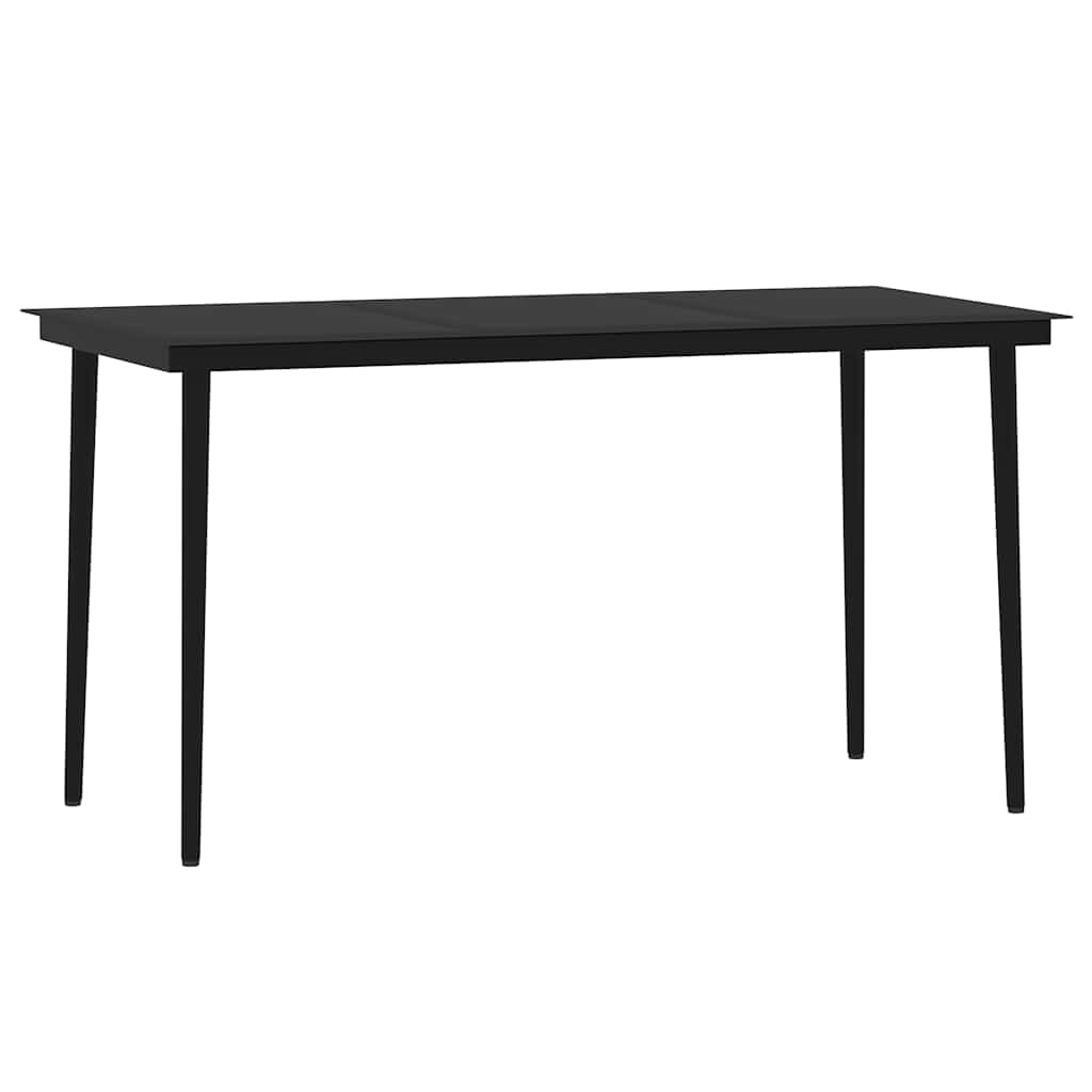 Set da Pranzo da Giardino 7 pz Nero | homemem39