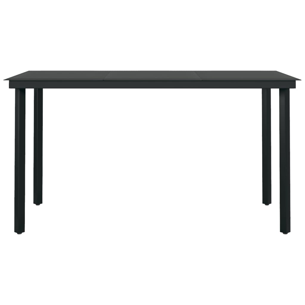 Set da Pranzo da Giardino 7 pz Nero | homemem39