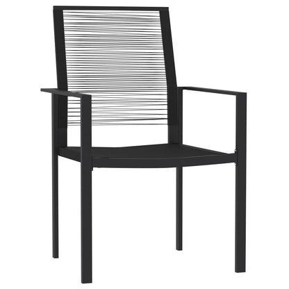 Set da Pranzo da Giardino 5 pz Nero - homemem39