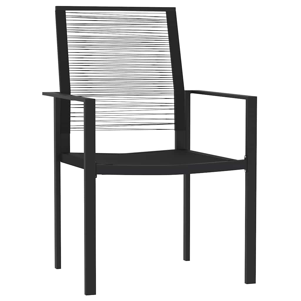 Set Mobili da Pranzo da Giardino 7 pz Nero | homemem39
