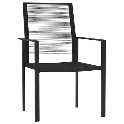 Set Mobili da Pranzo da Giardino 7 pz Nero | homemem39