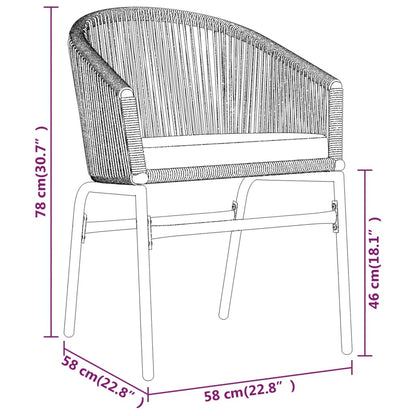 Set da Pranzo da Giardino 9 pz Nero | homemem39