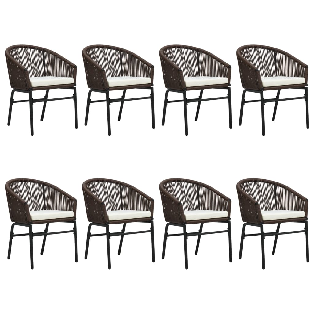 Set da Pranzo da Giardino 9 pz Marrone | homemem39