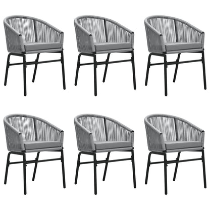 Set Mobili da Pranzo per Giardino 7 pz Antracite | homemem39