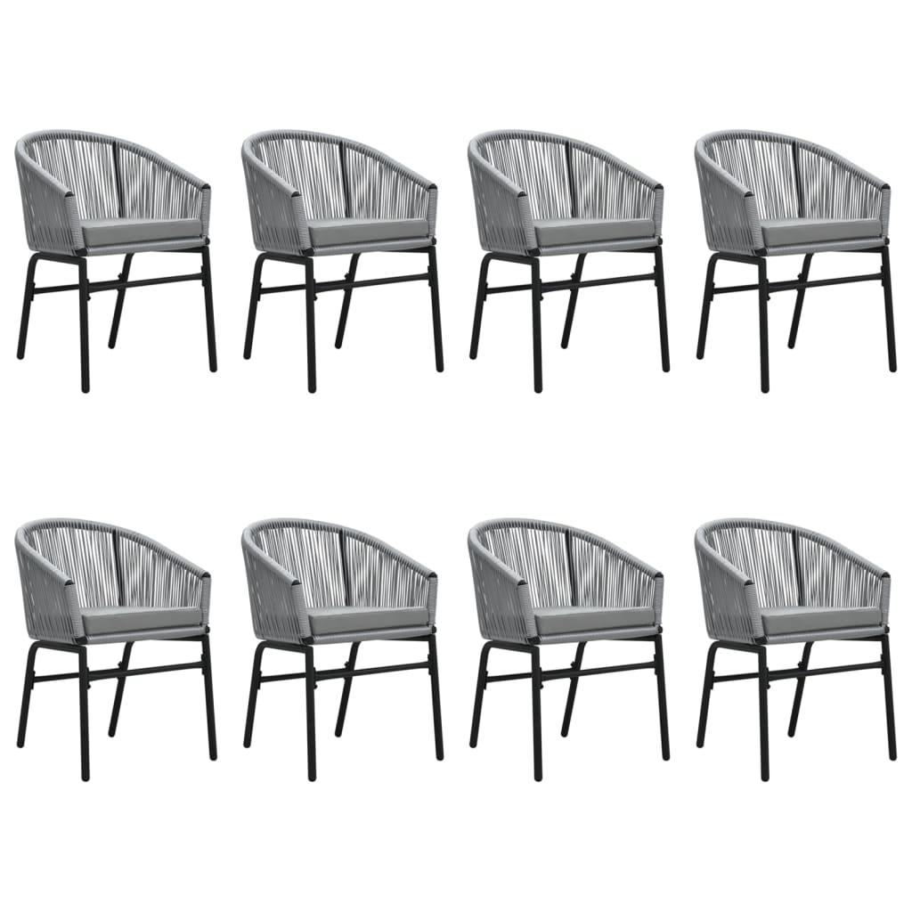 Set Mobili da Pranzo da Giardino 9 pz Antracite | homemem39