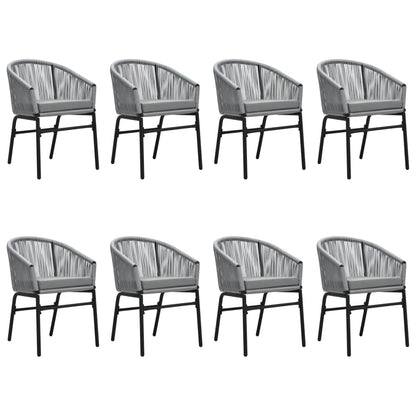 Set Mobili da Pranzo da Giardino 9 pz Antracite | homemem39