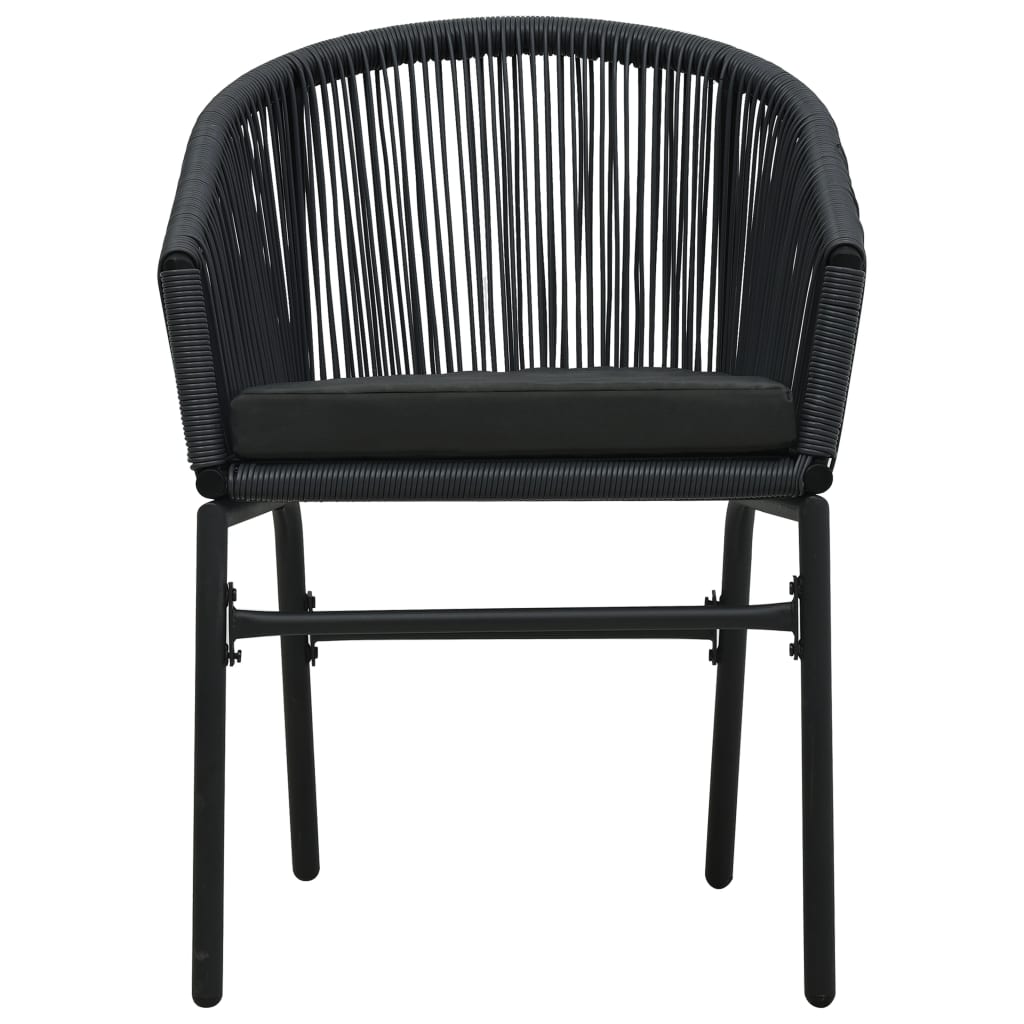 Set da Pranzo da Giardino 7 pz Nero | homemem39
